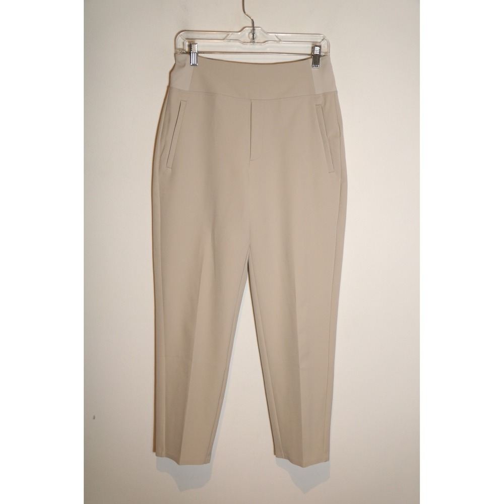 Athleta Slim Ankle Cropped Pants in Light Beige